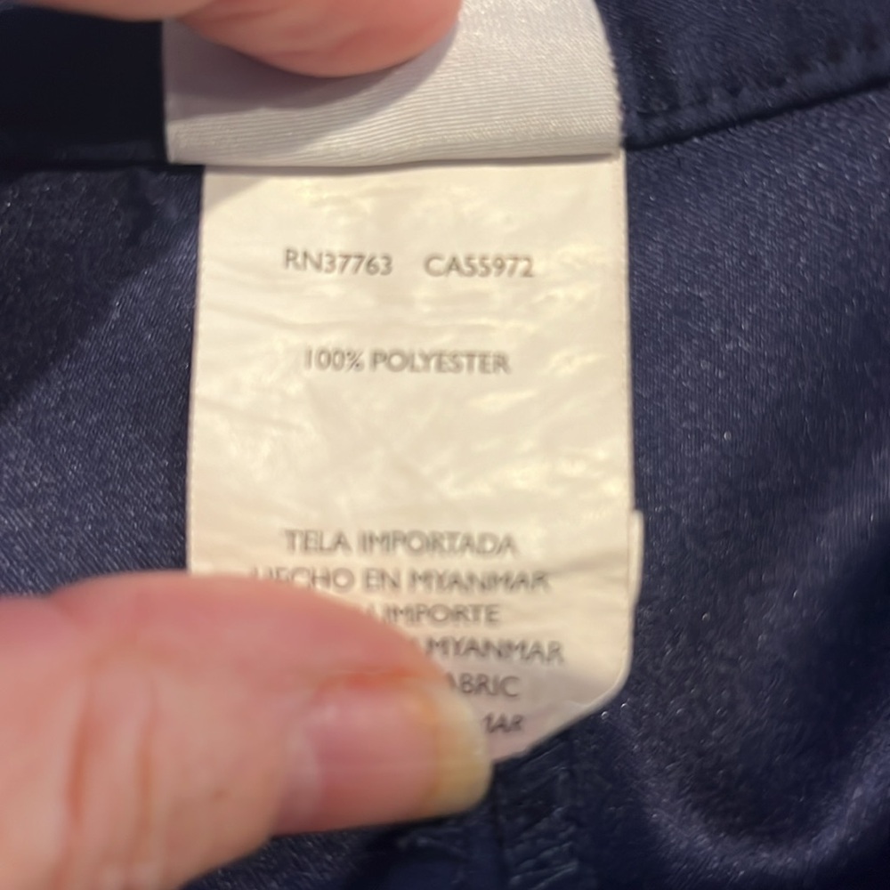 Jag navy blue swim shorts size XL. Pocket on leg, 100% polyester. - Picture 7 of 8